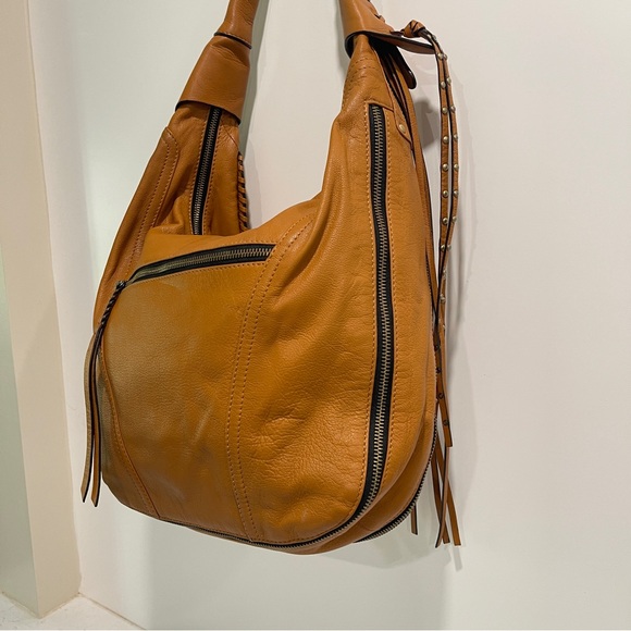 orYANY Tan Hobo Expandable bag with Tassels - Picture 6 of 10